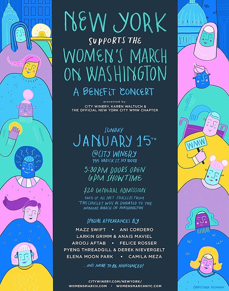 Yo La Tengo, Larkin Grimm, Kyp Malone & more playing Women’s March benefit at City Winery on Sunday