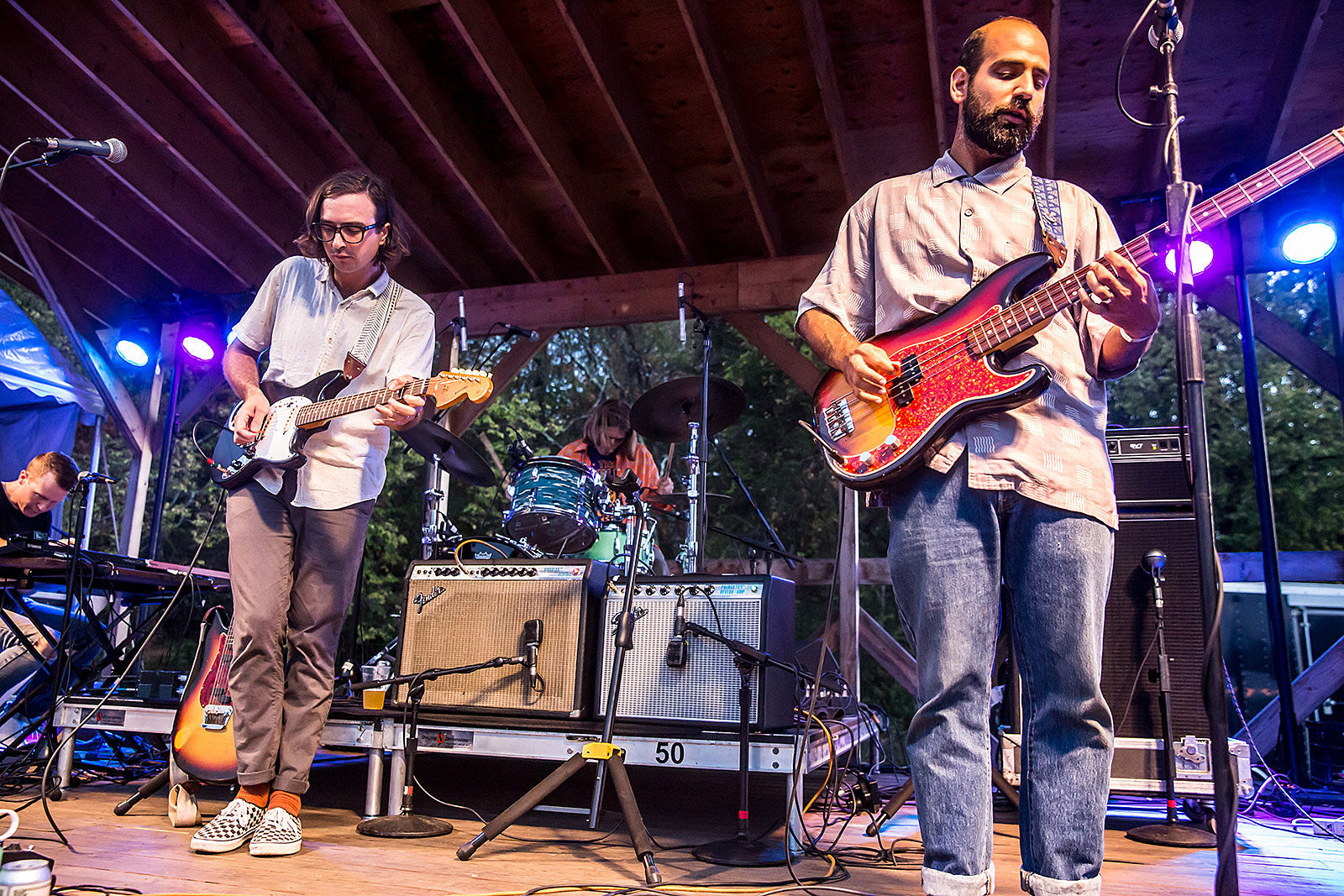 Real Estate playing outside former NYC record stores before Rough Trade in-store