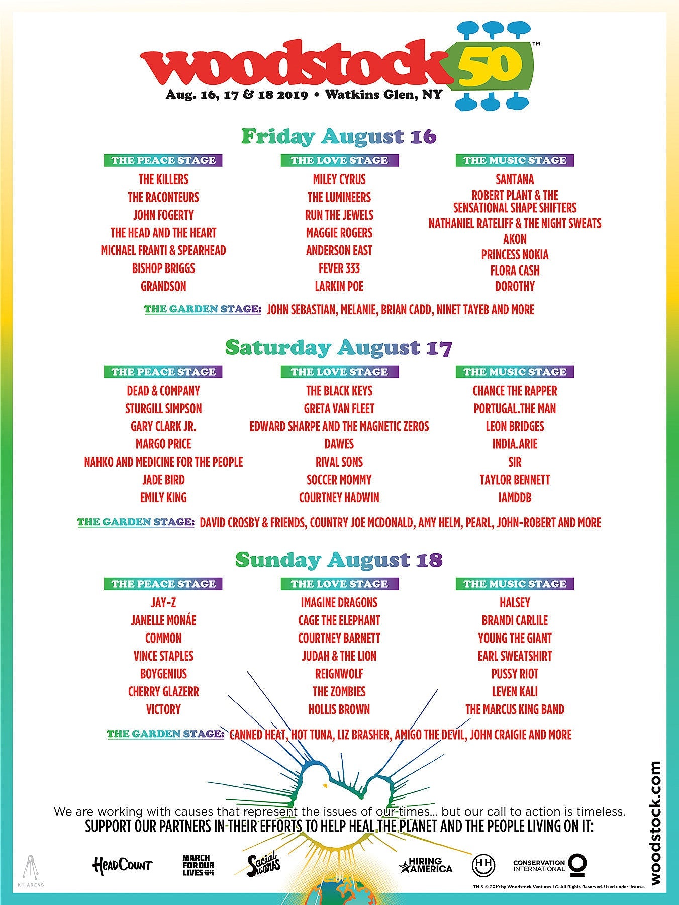 Woodstock 50 details: no single-day tickets, lineup by stage & more