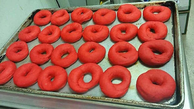 YG handing out “Fuck Donald Trump” bagels in Compton today
