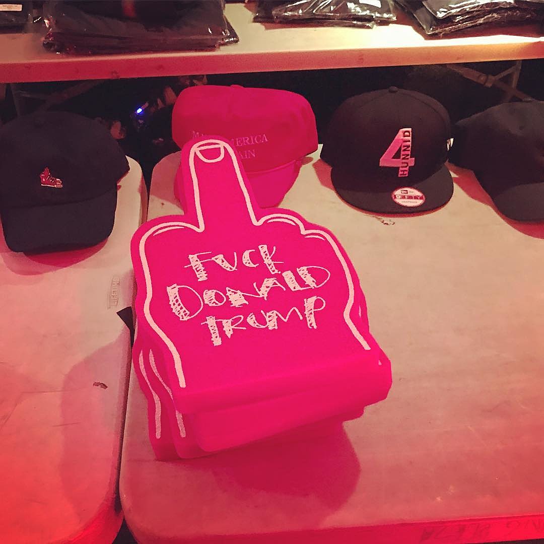 YG was protested by Asian community at Irving Plaza, sold “Fuck Donald Trump” merch