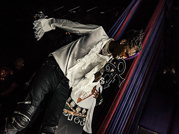 Young Thug played Playstation Theater with Lil Yachty, & Rich the Kid, honored Prince (pics)