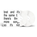 CHARLI XCX 'BRAT AND IT'S THE SAME BUT THERE'S THREE MORE SONGS SO IT'S NOT' 2LP (White Vinyl)