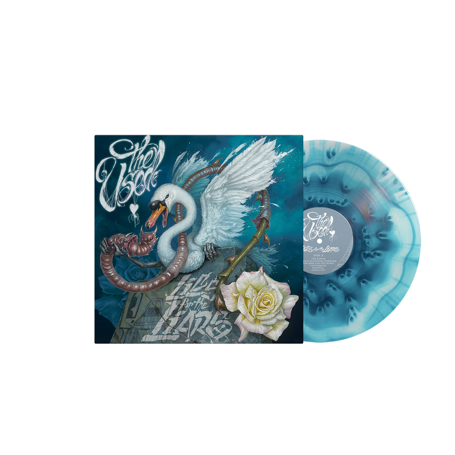 THE USED ‘LIES FOR THE LIARS’ LP (Limited Edition – Only 500 Made, Ultra Clear + Sea Blue Cloudy Vinyl) + AP SPECIAL COLLECTOR'S EDITION MAGAZINE