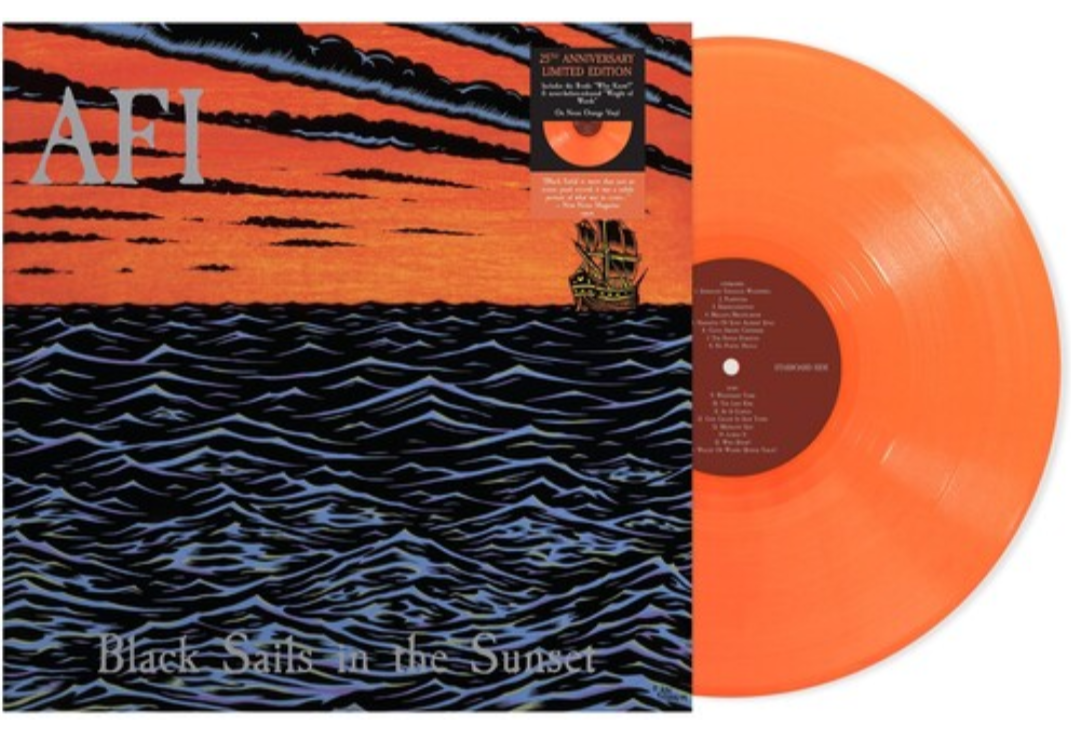 AFI 'BLACK SAILS IN THE SUNSET' LP (25th Anniversary, Orange Vinyl)