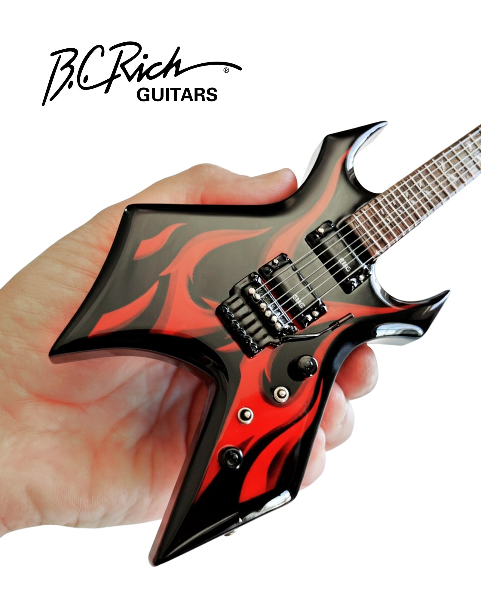Official B.C. Rich® Kerry King Flame Wartribe Warlock® Mini Guitar