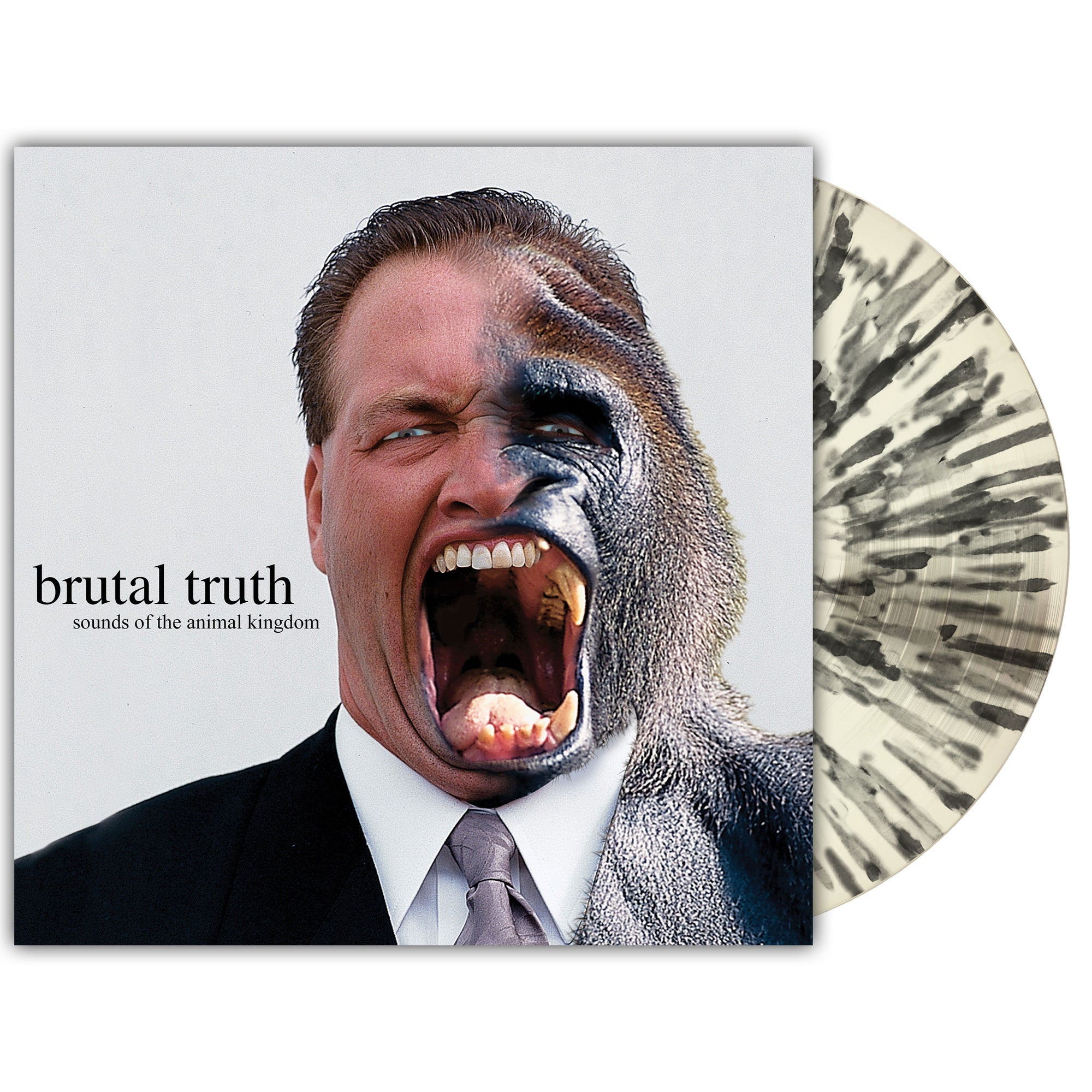 BRUTAL TRUTH 'SOUNDS OF THE ANIMAL KINGDOM' 2LP (2026 Reissue, Bone w/White Splatter Vinyl)