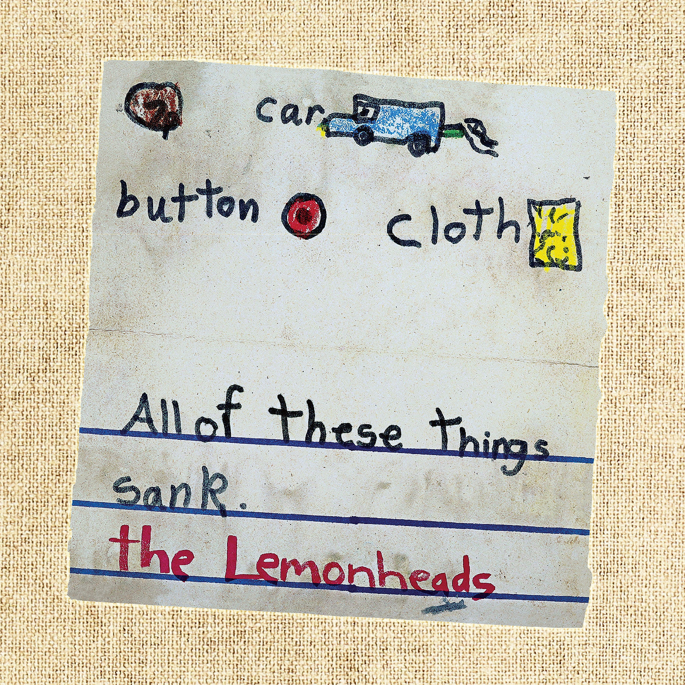 THE LEMONHEADS 'CAR BUTTON CLOTH' 30TH ANNIVERSARY EDITION LP (White Vinyl)
