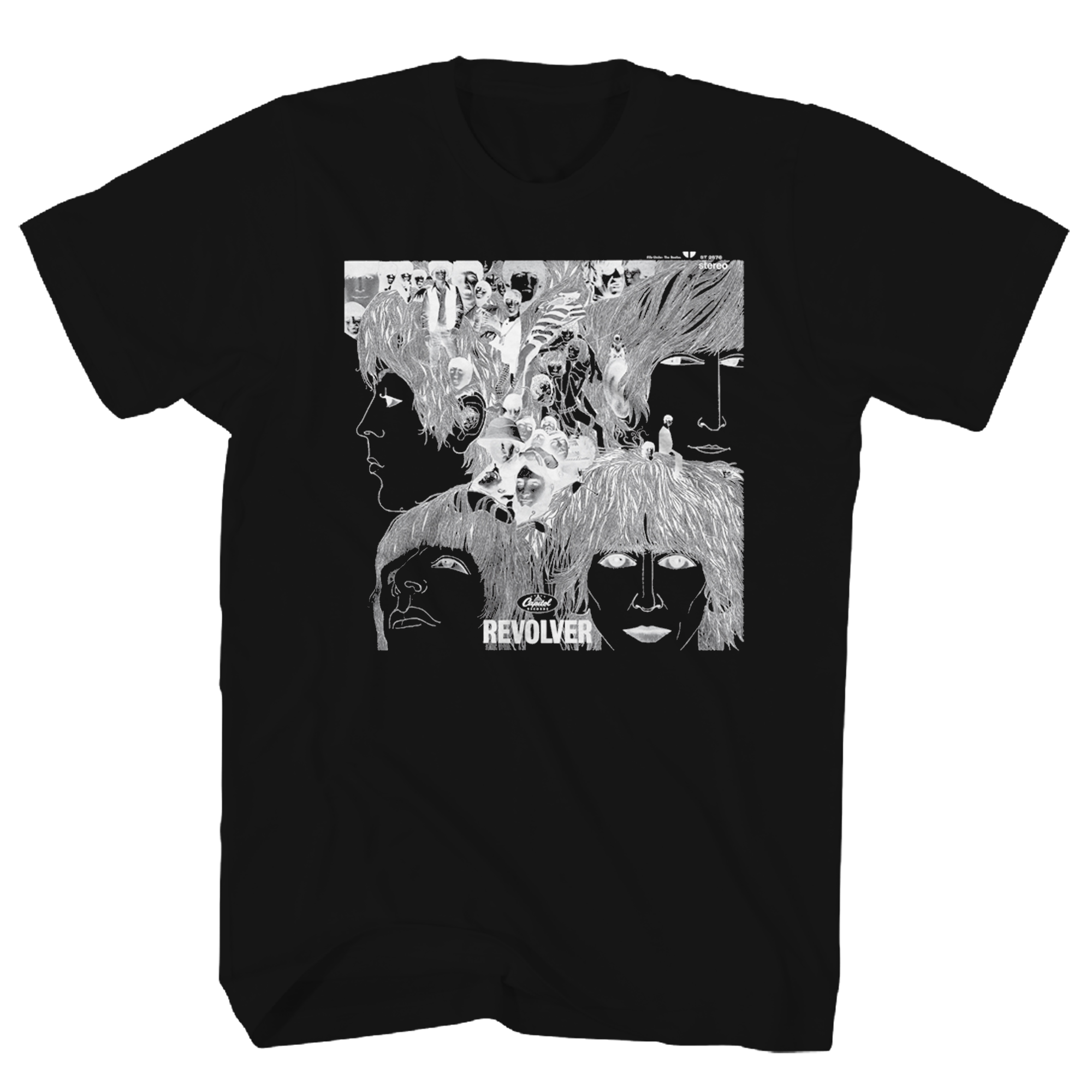 BEATLES REVOLVER BLACK SS TEE