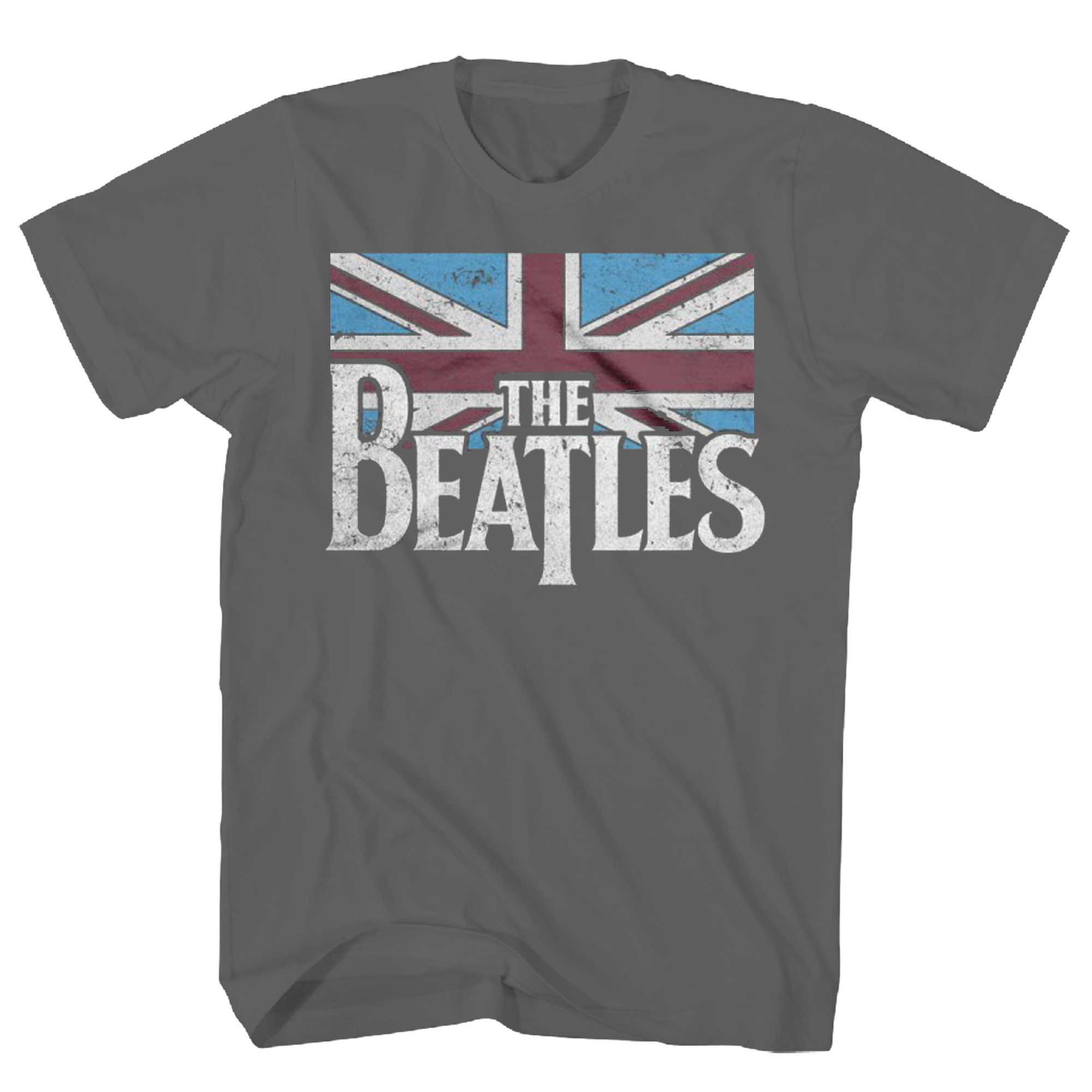 BEATLES DISTRESSED BRITISH FLAG SS TEE