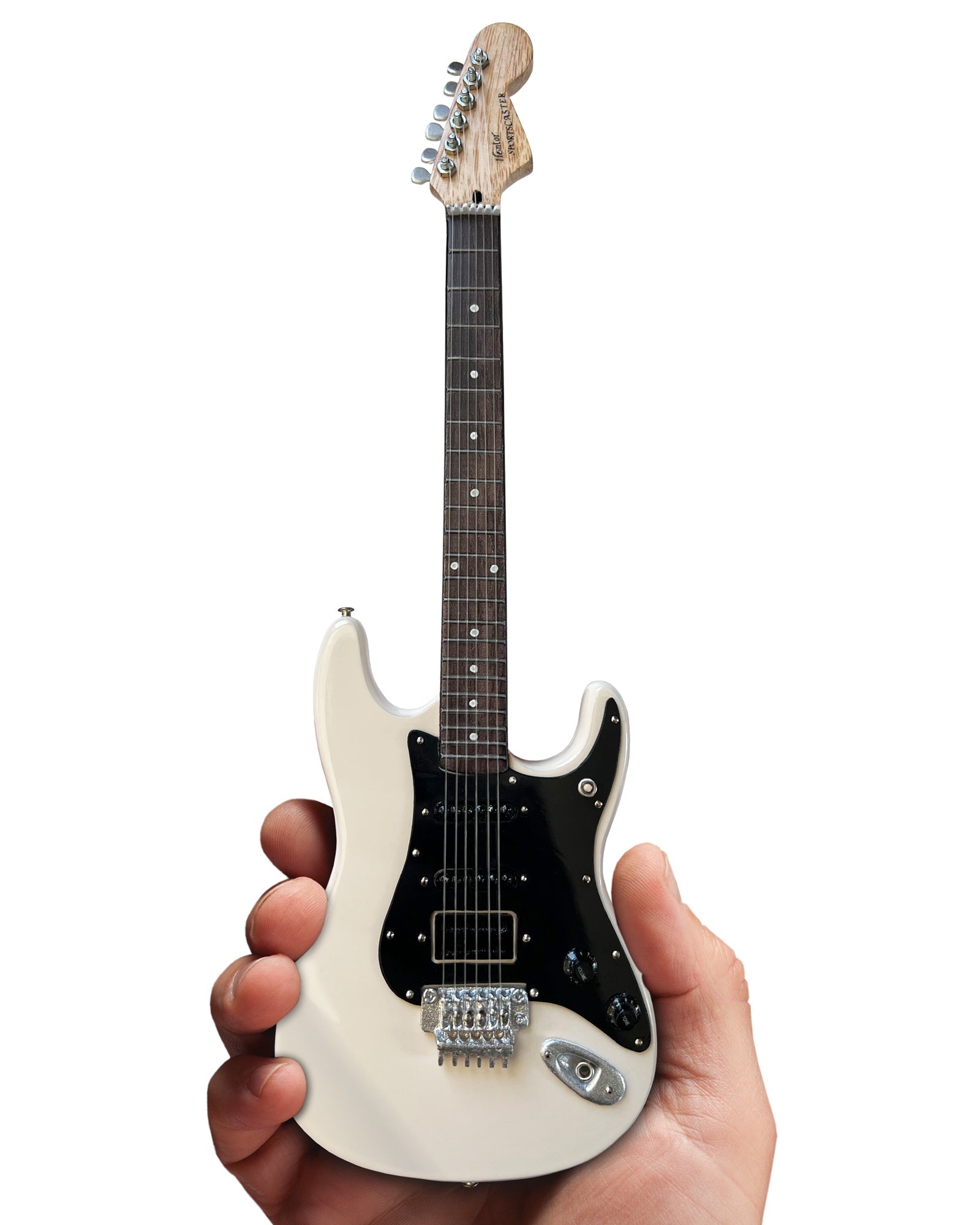 ALEX LIFESON HENTOR SPORTSCASTER MINIATURE GUITAR MODEL OFFICIALLY LICENSED