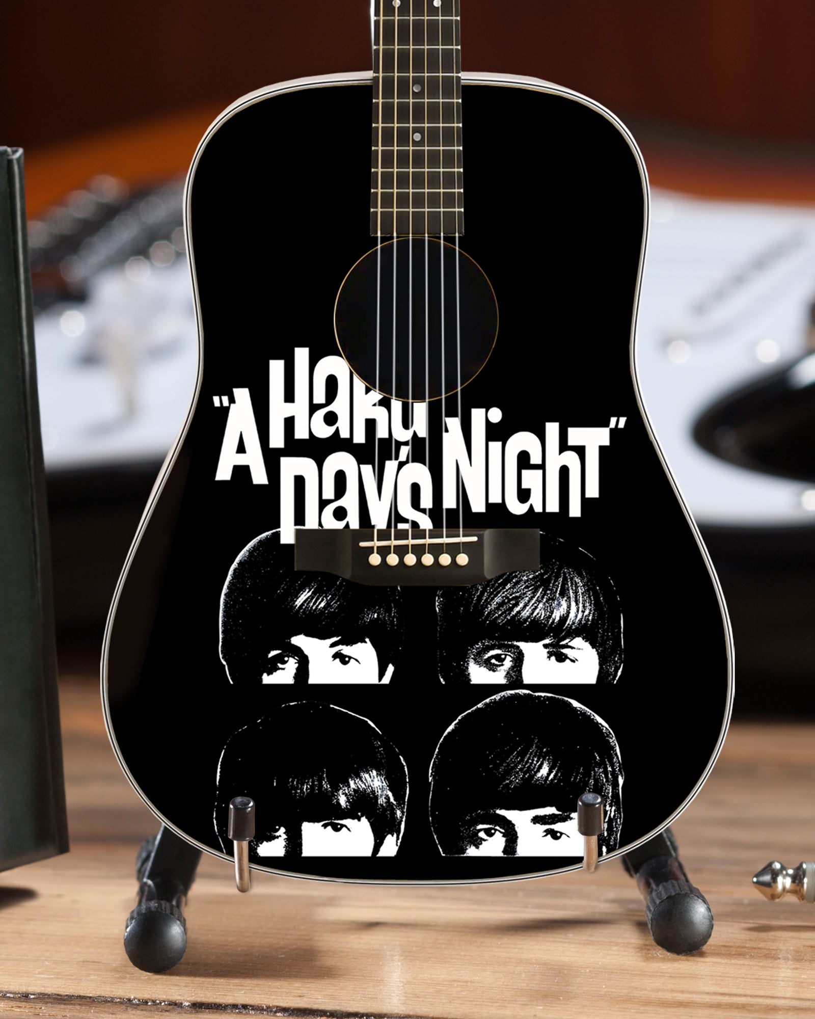 ALBUM TRIBUTES SET OF 3 - A HARD DAY'S NIGHT - HELP! - ABBEY ROAD - RADIO DAYS LICENSED MINI ACOUSTIC