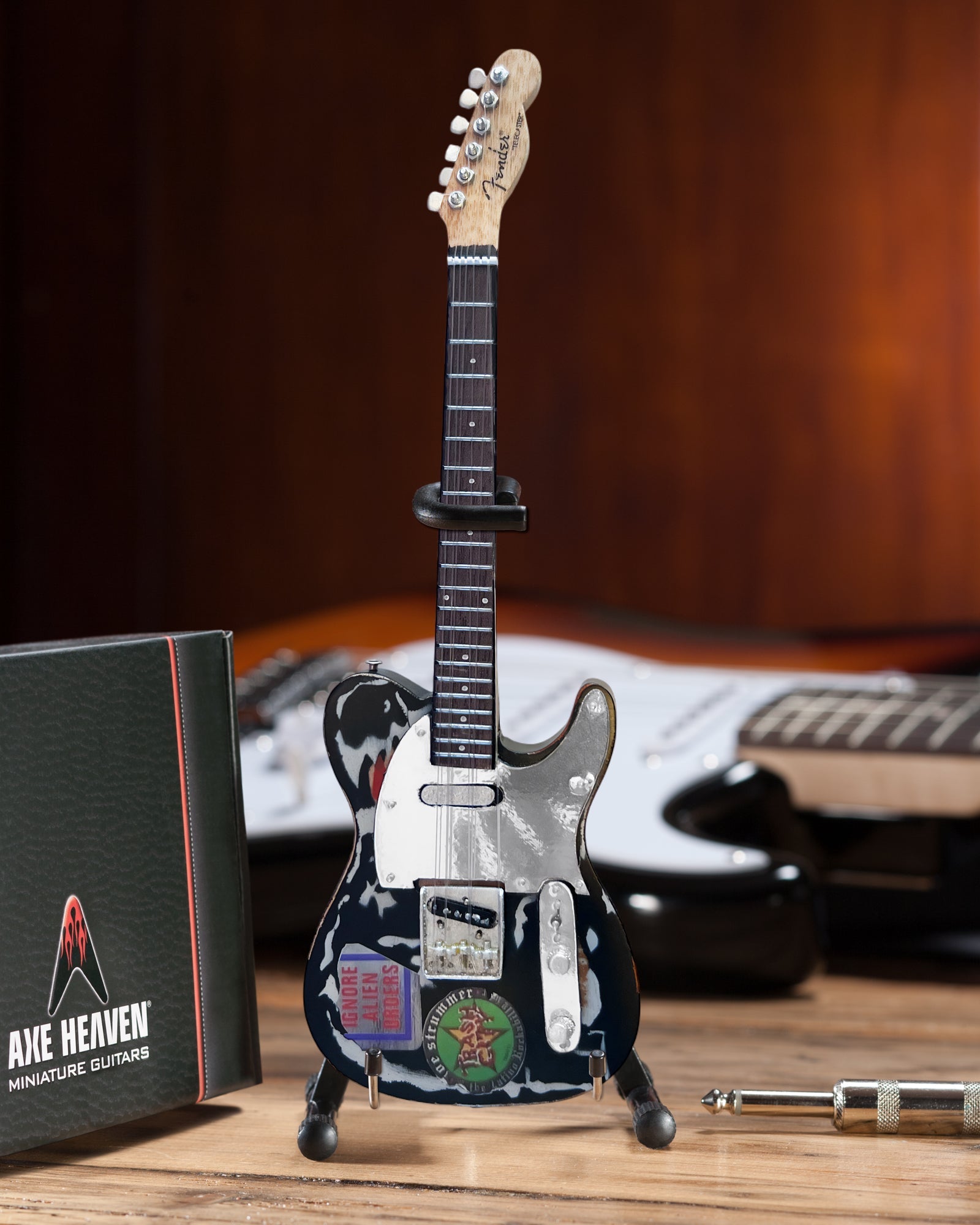 OFFICIALLY LICENSED JOE STRUMMER FENDER™ TELECASTER™ SIGNATURE RELIC MINI GUITAR REPLICA