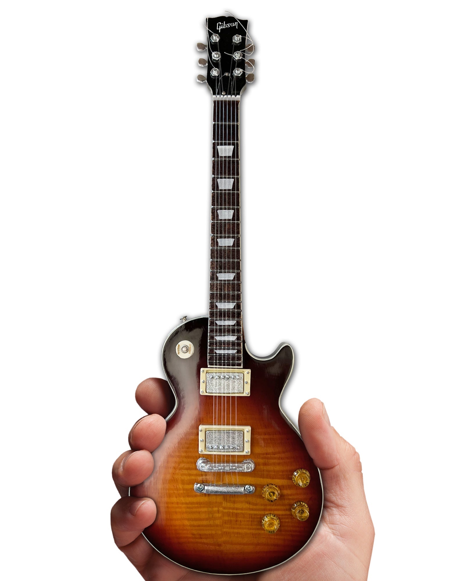 DUANE ALLMAN GIBSON LES PAUL TOBACCO BURST "DUANE" BACK MINI GUITAR MODEL