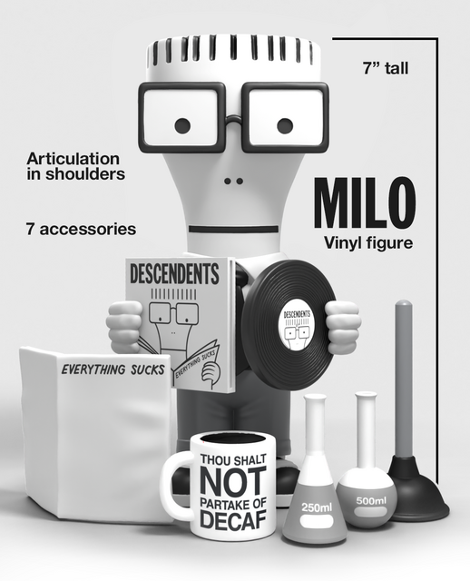 DESCENDENTS MILO 'EVERYTHING SUCKS' 7" VINYL FIGURE