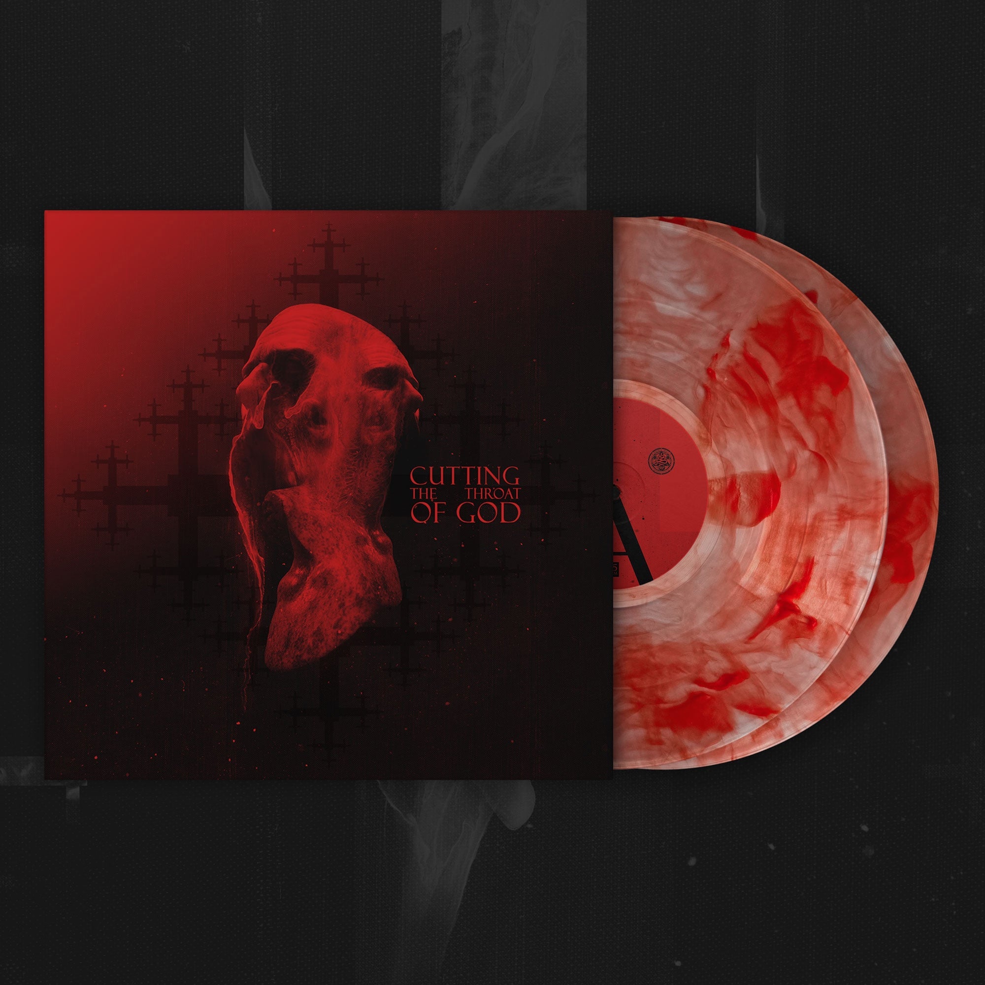 ULCERATE 'CUTTING THE THROAT OF GOD' 2LP (Transparent w/Red Swirl Vinyl)