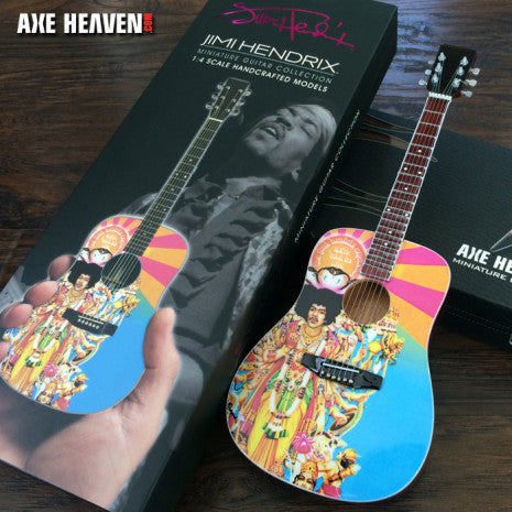 OFFICIALLY LICENSED JIMI HENDRIX AXIS BOLD AS LOVE MINI ACOUSTIC GUITAR MODEL