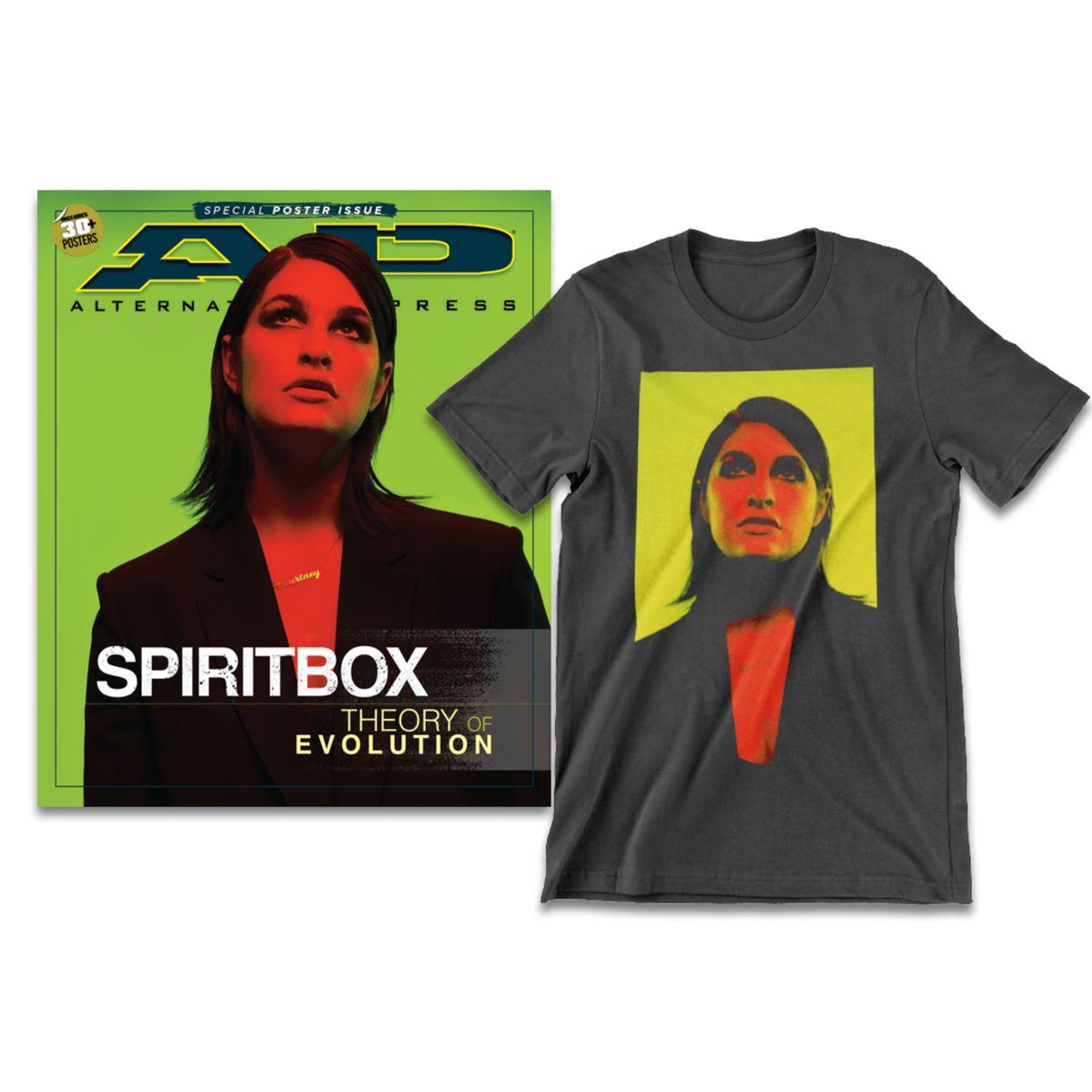 AP x Spiritbox: Limited Edition T-Shirt + Magazine Bundle New Gen Magazine Alternative Press