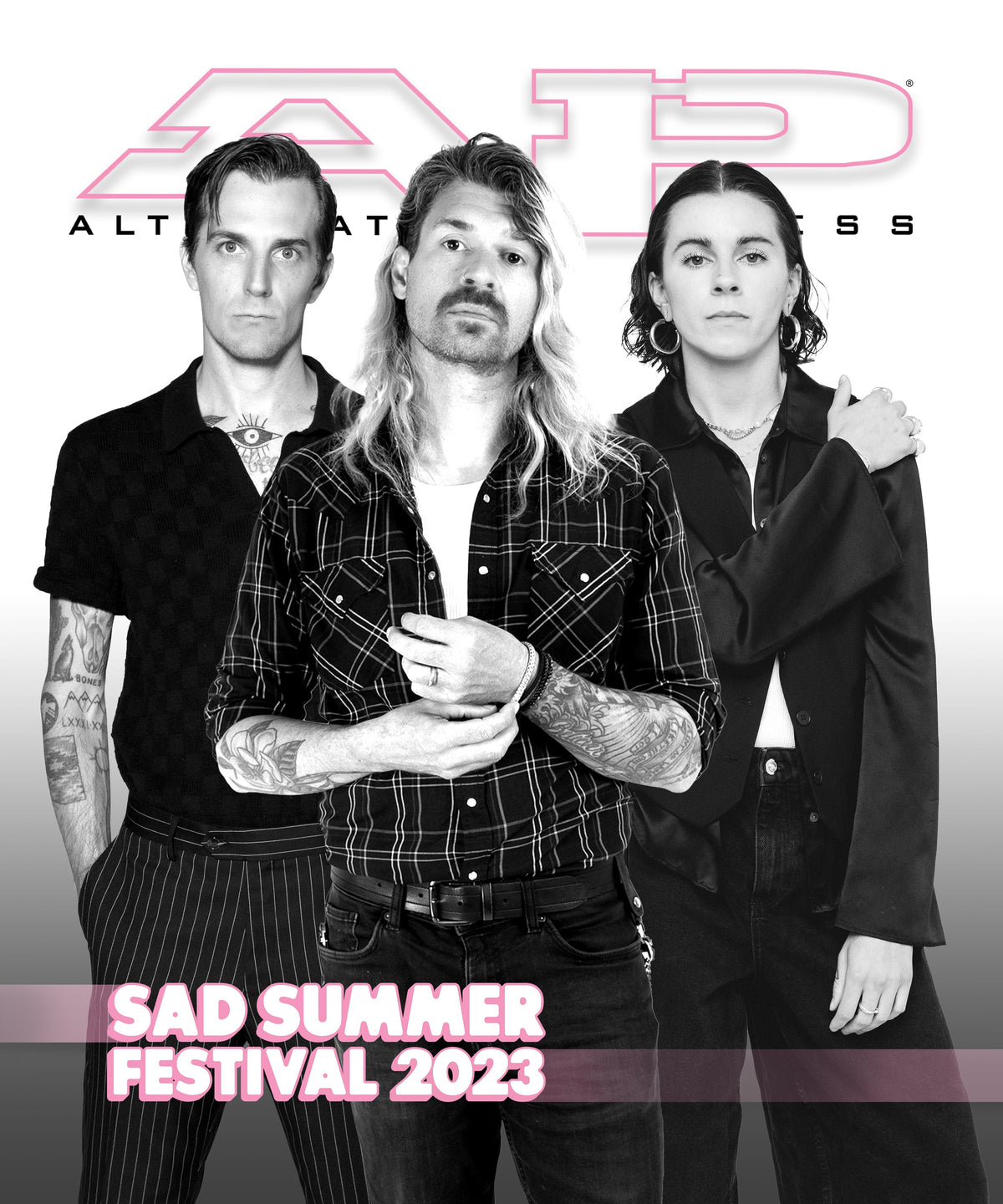 ALTERNATIVE PRESS SUMMER 2023 ISSUE FEATURING SAD SUMMER FEST + PVRIS 'EVERGREEN' LIMITED EDITION SONNET PINK VINYL