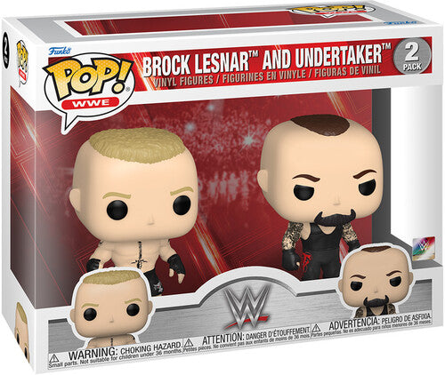 BROCK LENSAR AND UNDERTAKER FUNKO POP! WWE FIGURE 2 PACK