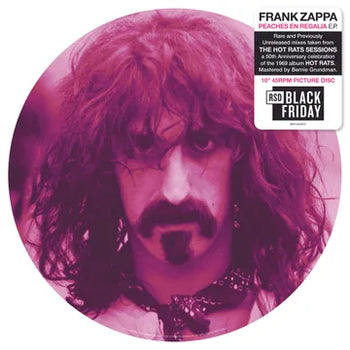 FRANK ZAPPA 'PEACHES EN REGALIA: THE HOT RAT SESSIONS' 10" EP (Picture Disc Vinyl)