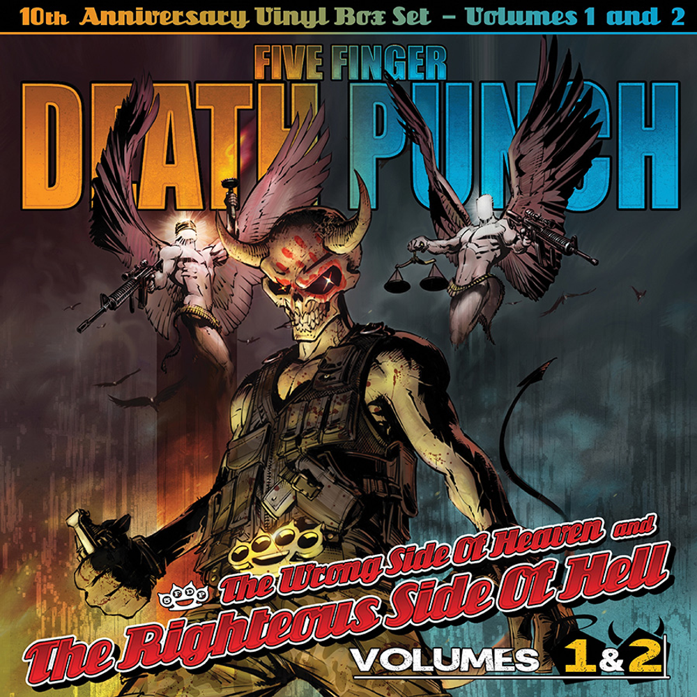 FIVE FINGER DEATH PUNCH 'THE WRONG SIDE OF HEAVEN & THE RIGHTEOUS SIDE OF HELL' 6LP BOX SET (Color Vinyl)
