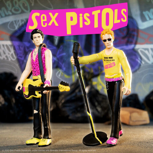 SEX PISTOLS REACTION WAVE 2 - SID VICIOUS & JOHNNY ROTTEN (NEVER MIND THE BOLLOCKS) ACTION FIGURE SET