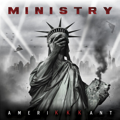 MINISTRY 'AMERIKKKANT' LP (Grey w/Black & White Splatter Vinyl)