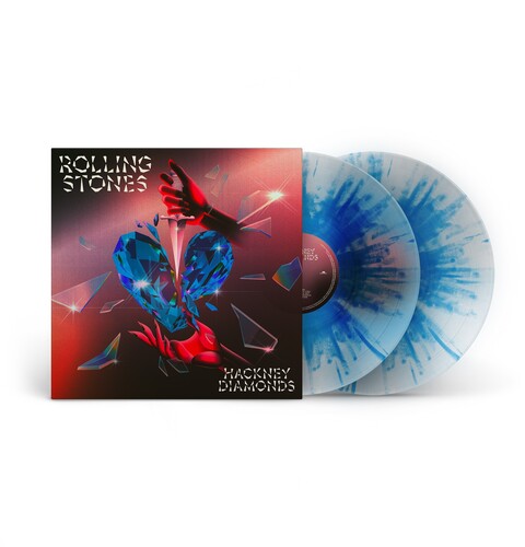 THE ROLLING STONES 'HACKNEY DIAMONDS' 2LP (1 Year Anniversary, Clear/Blue Splatter Vinyl)