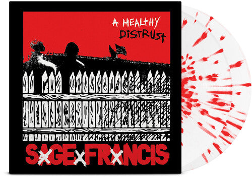 SAGE FRANCIS ‘A HEALTHY DISTRUST’ 2LP (20th Anniversary, White w/Red Splatter Vinyl)