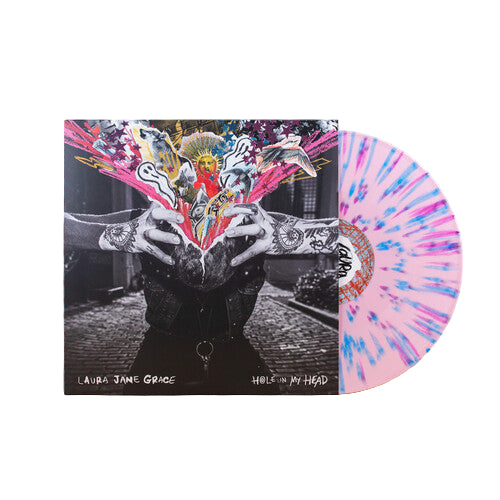 LAURA JANE GRACE 'HOLE IN MY HEAD' LP (Pink w/Purple & Blue Splatter Vinyl)