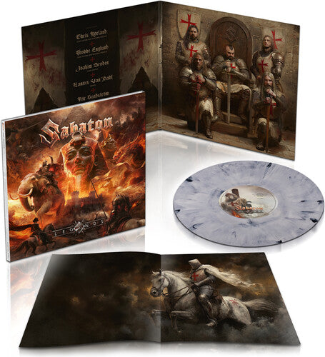 SABATON ‘LEGENDS’ LP (Templars Edition, White Marbled Vinyl)