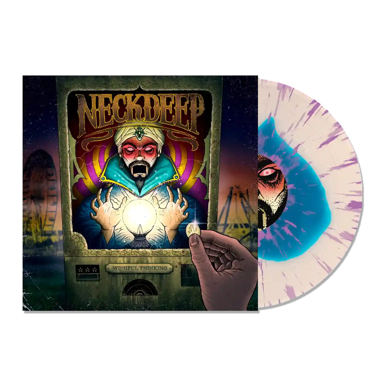 NECK DEEP ‘WISHFUL THINKING’ LP (Limited Edition – Only 200 made, Blue in Clear w/ Purple Splatter Vinyl)