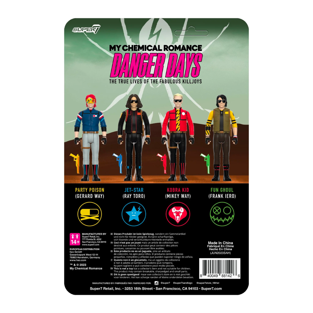 MY CHEMICAL ROMANCE REACTION FIGURES - WAVE 1 (DANGER DAYS) - KOBRA KID (UNMASKED)