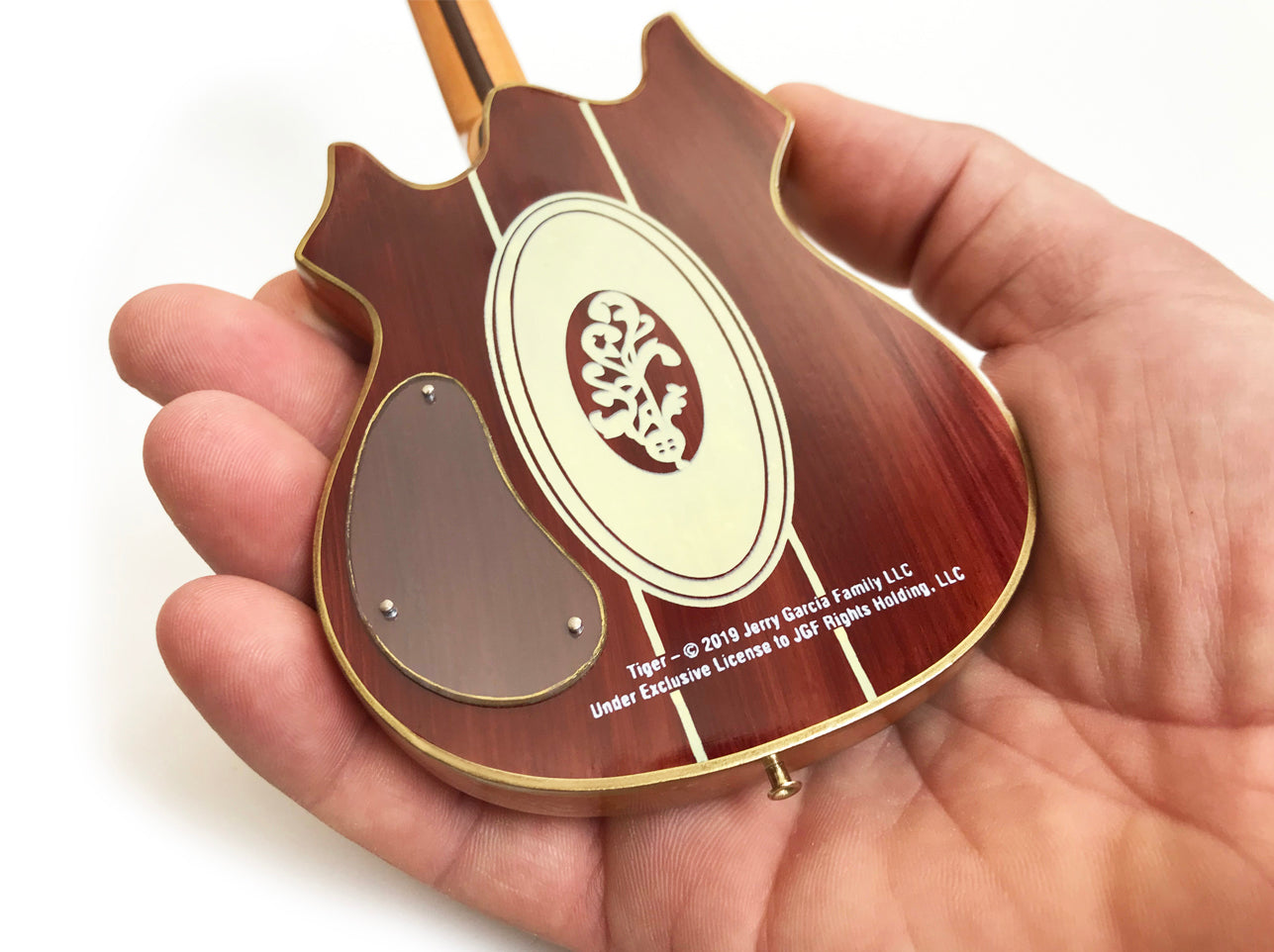 JERRY GARCIA™ SET OF TIGER™ & ROSEBUD™ MINIATURE GUITAR REPLICA COLLECTIBLES