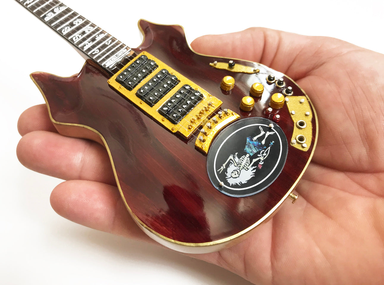 JERRY GARCIA™ SET OF TIGER™ & ROSEBUD™ MINIATURE GUITAR REPLICA COLLECTIBLES