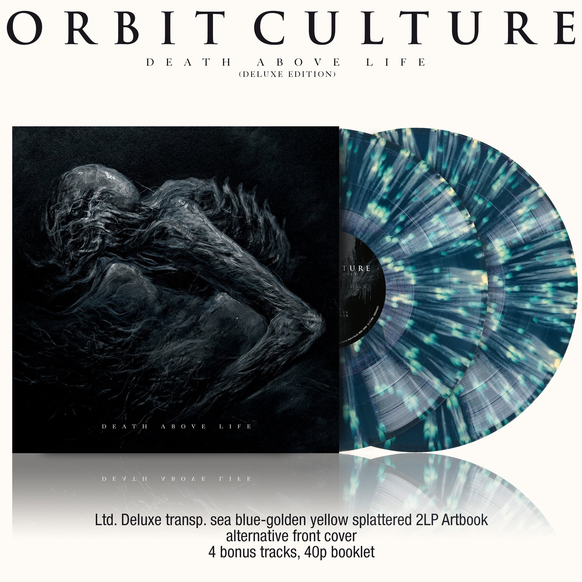 ORBIT CULTURE ‘DEATH ABOVE LIFE’ 2LP (Deluxe, Sea Blue-Golden Yellow Splattered Vinyl)