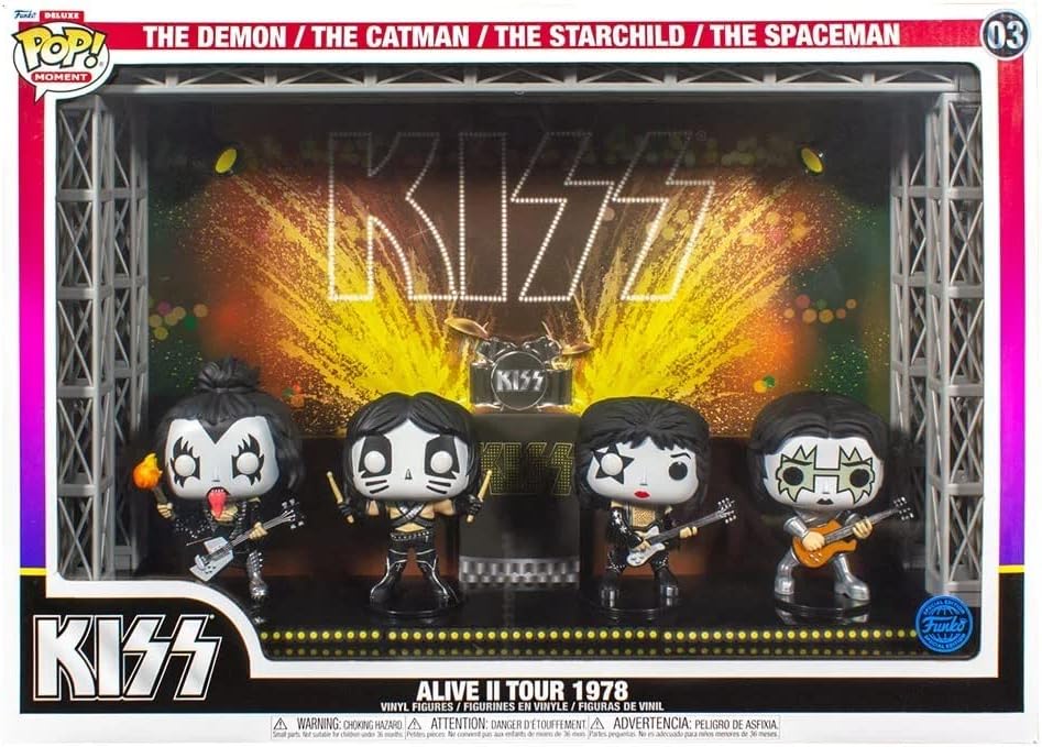 KISS ALIVE II 1978 TOUR FUNKO POP! MOMENT DELUXE VINYL FIGURES