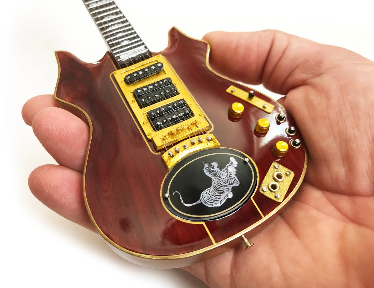 JERRY GARCIA™ SET OF TIGER™ & ROSEBUD™ MINIATURE GUITAR REPLICA COLLECTIBLES