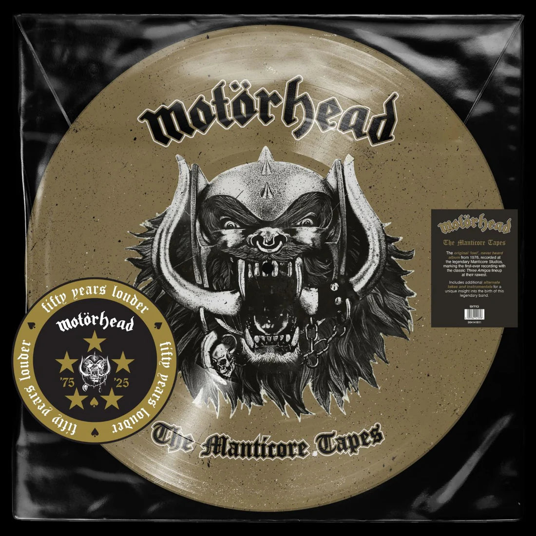 MOTORHEAD 'THE MANTICORE TAPES' LP (Picture Disc Vinyl)