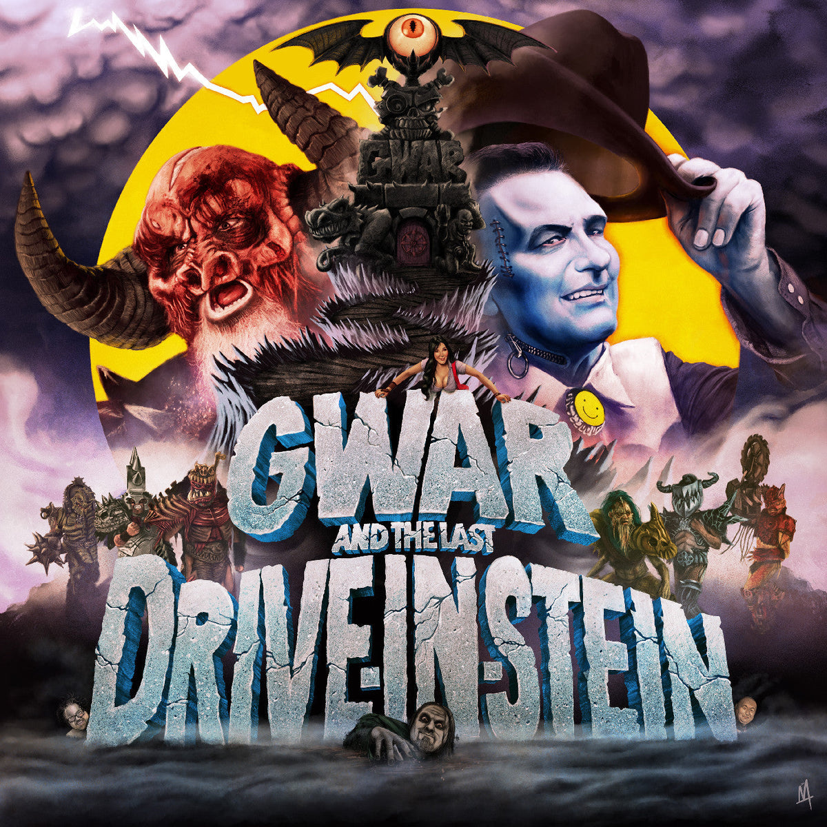 GWAR, JOHN BRENNAN AND THE BIGFEET 'GWAR AND THE LAST DRIVE-IN-STEIN' LP