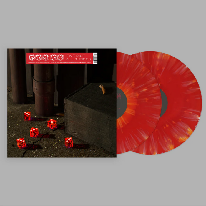 BRIGHT EYES 'FIVE DICE, ALL THREES' 2LP (Red & Orange Vinyl)