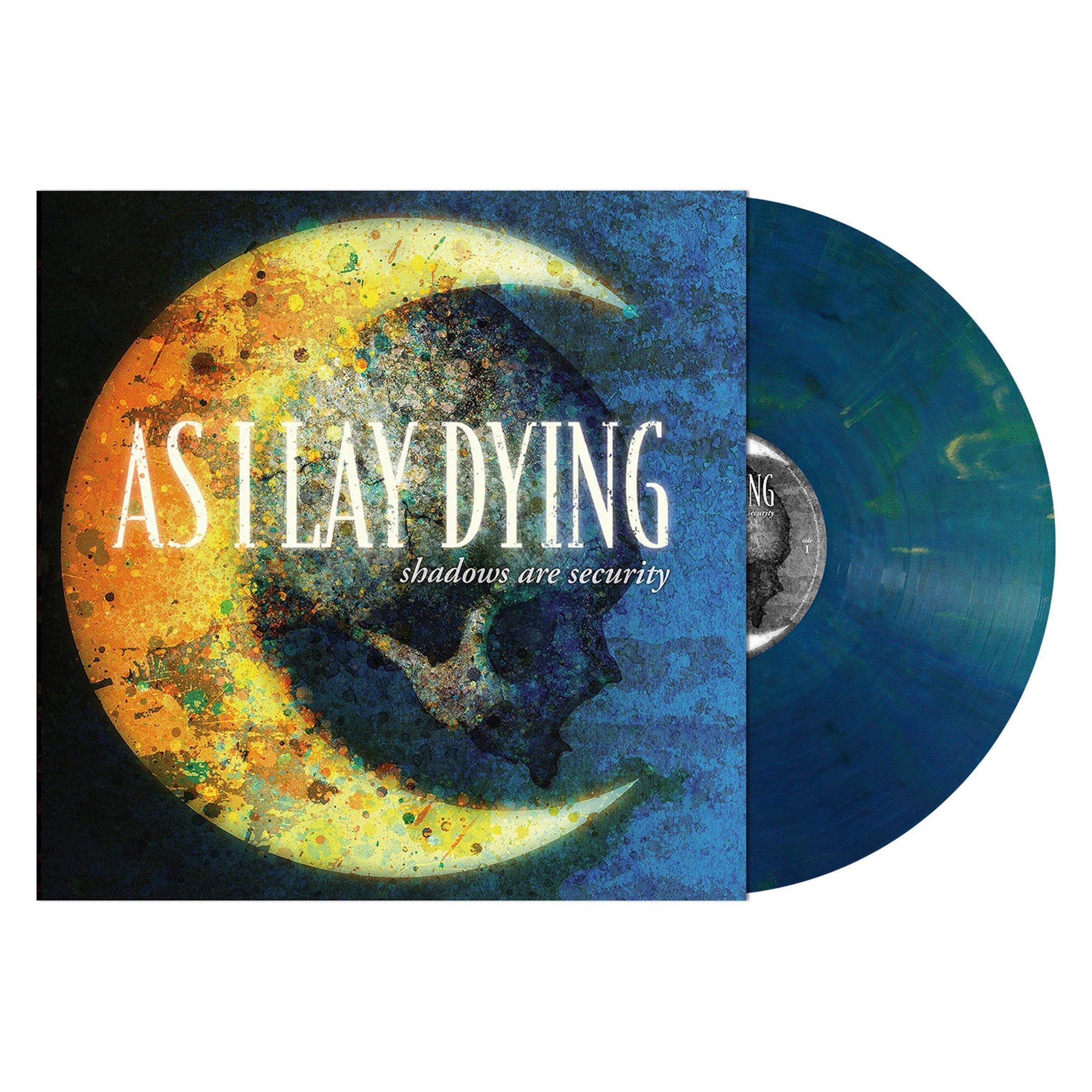 AS I LAY DYING 'SHADOWS ARE SECURITY' LP (Gold Cobalt Shimmer Vinyl)