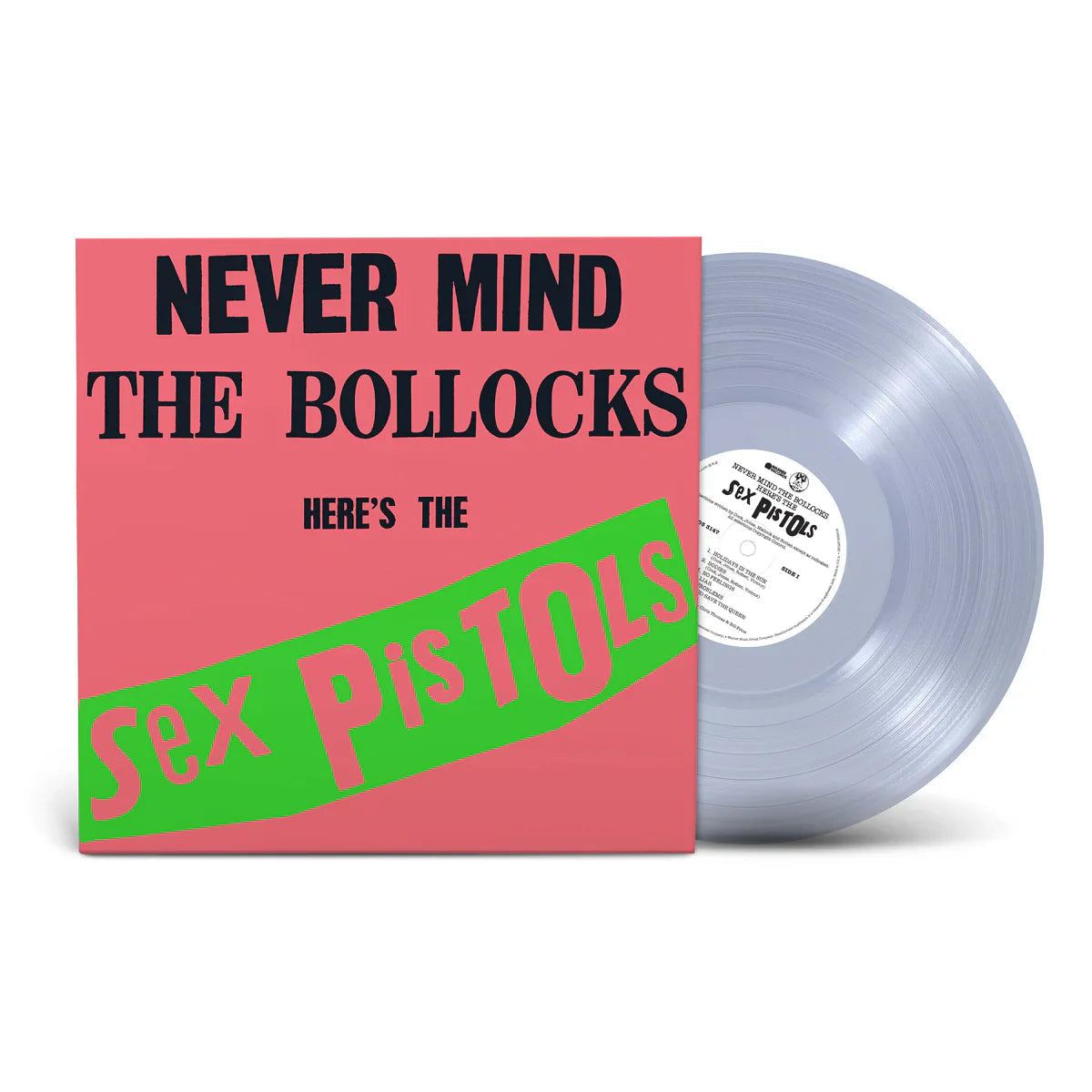SEX PISTOLS 'NEVER MIND THE BULLOCKS HERE'S THE SEX PISTOLS' LP (Clear Vinyl)