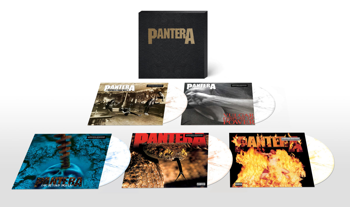 PANTERA ' 5 LP AND SLIPCASE COLLECTOR'S BUNDLE