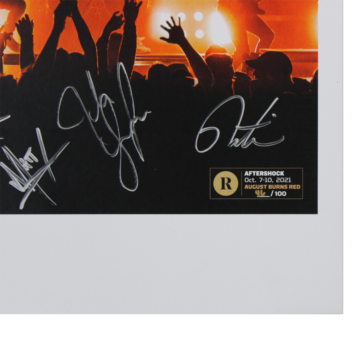 AUGUST BURNS RED X REVOLVER AFTERSHOCK- SIGNED FESTIVAL POSTER