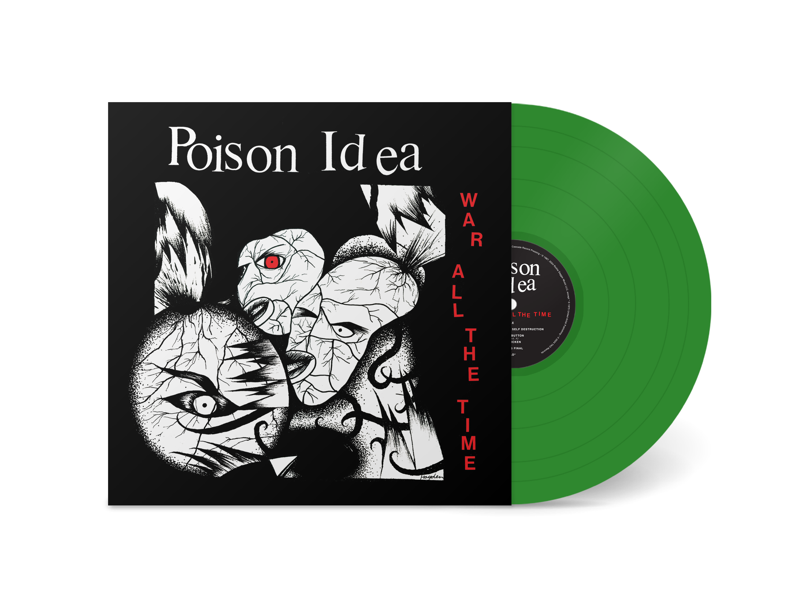 POISON IDEA 'WAR ALL THE TIME' LP (Opaque Green Vinyl)