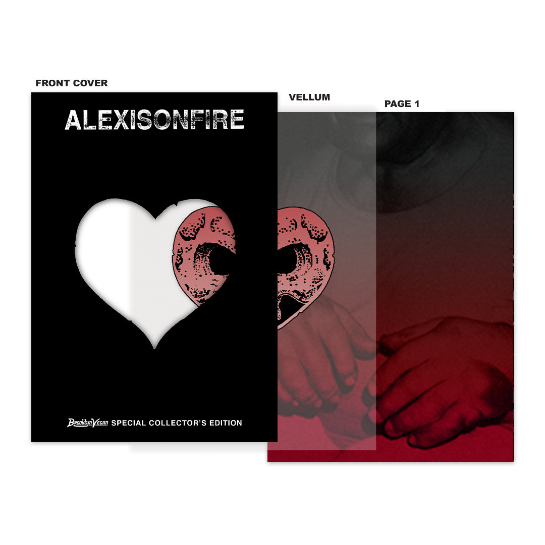 ALEXISONFIRE 'CRISIS' Black/White Marble LP + BrooklynVegan Special Edition Magazine (ltd to 500)