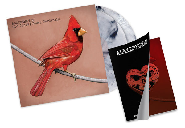 ALEXISONFIRE 'OLD CROWS/YOUNG CARDINALS' Black/White Marble LP + Brook