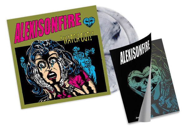 ALEXISONFIRE 'WATCH OUT!' Black/White Marble LP + BrooklynVegan Specia
